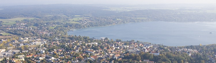Район озера Штарнберг. Вид сверху